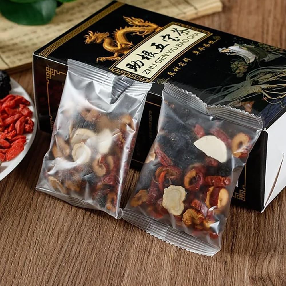 Megacephalus Six Treasure Kidney Cleanse Tea – Ginseng Five Treasures Herbal Detox