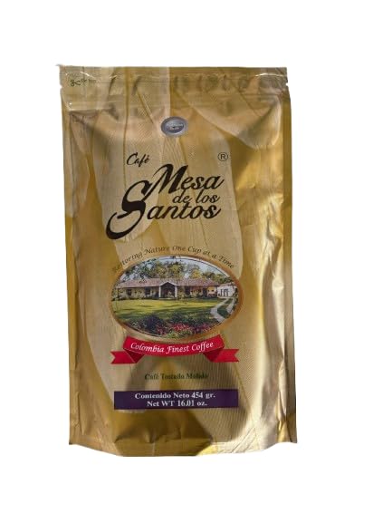 Mesa de los Santos Café – Premium Colombian Ground Coffee, Medium Roast, 16 oz | Organic & Bird Friendly