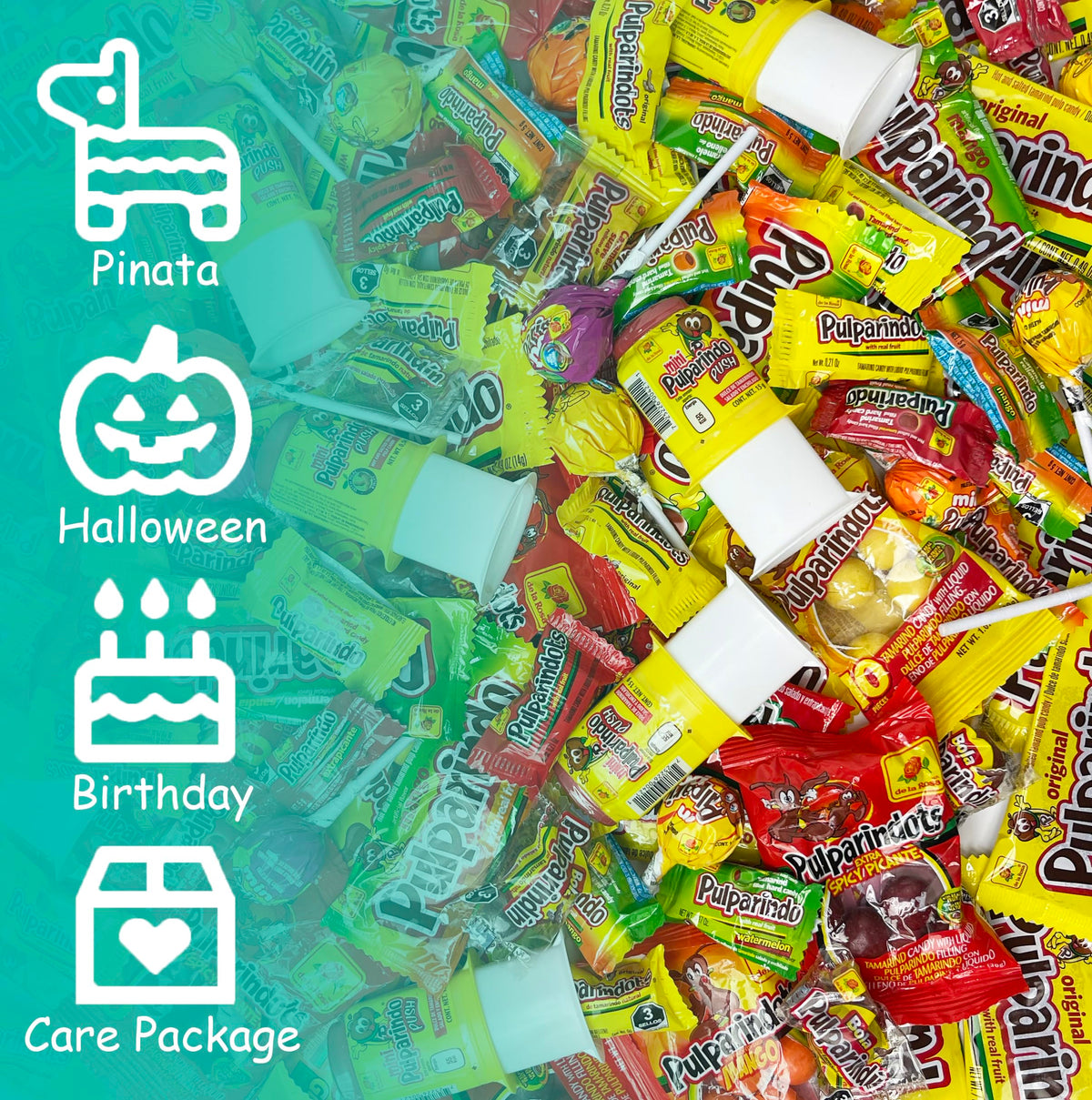 Mexgrim Mexican Candy Variety Pack – 3 lb Bulk, Individually Wrapped Pulparind & Dulces Mexicanos