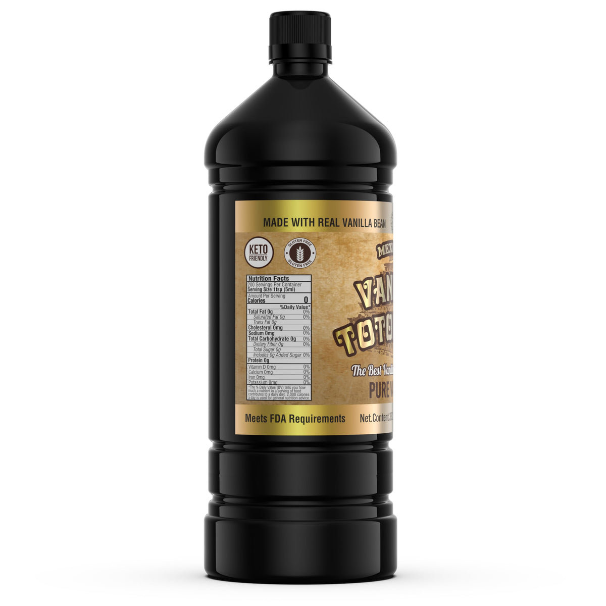 Mexican Vanilla Totonacs Pure Vanilla Flavoring, 33.2 fl oz