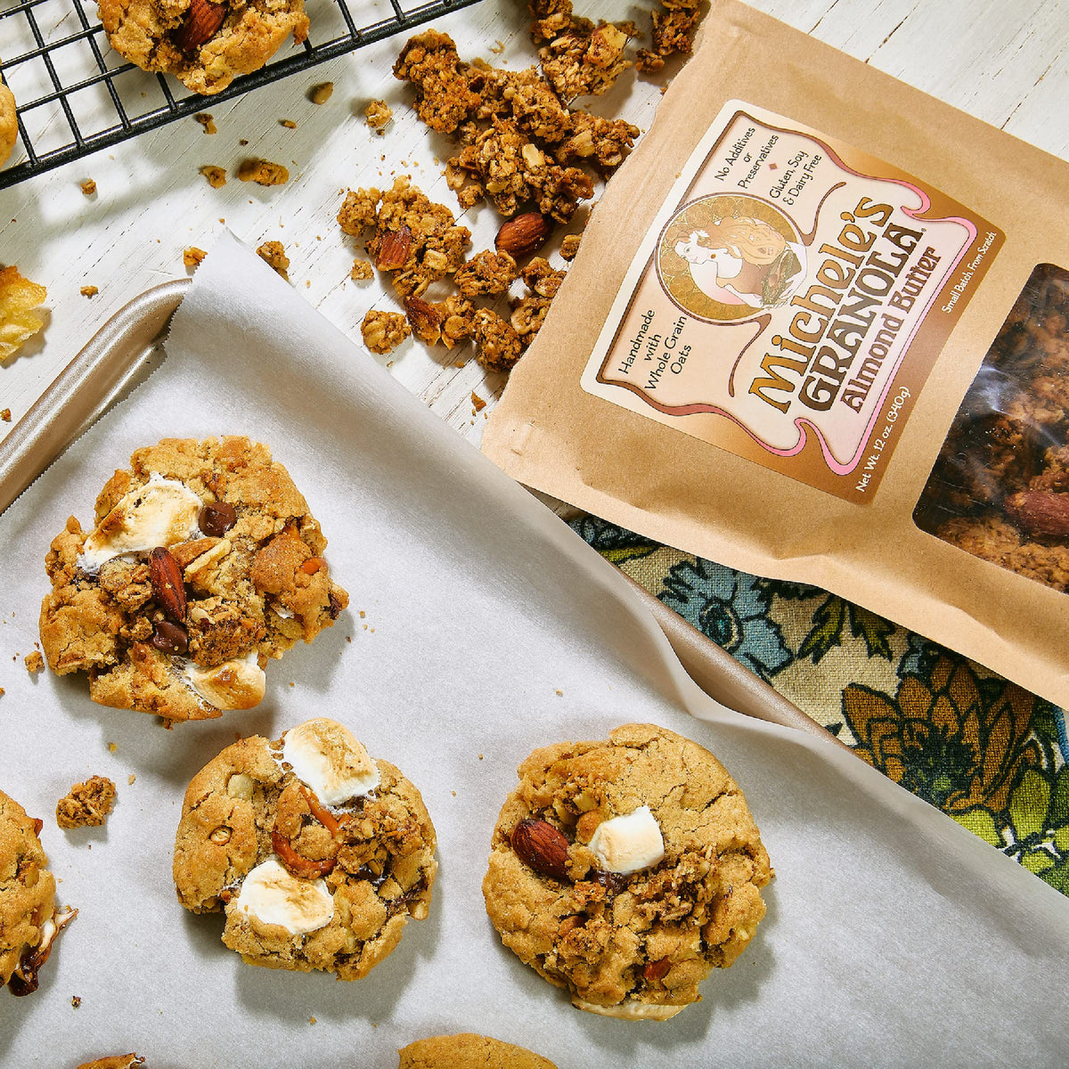 Michele’s Granola Almond Butter – Handmade, Vegan, Gluten-Free & Non-GMO, 36oz Resealable Bag