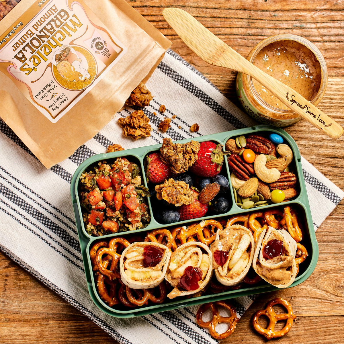 Michele’s Granola Almond Butter – Handmade, Vegan, Gluten-Free & Non-GMO, 36oz Resealable Bag