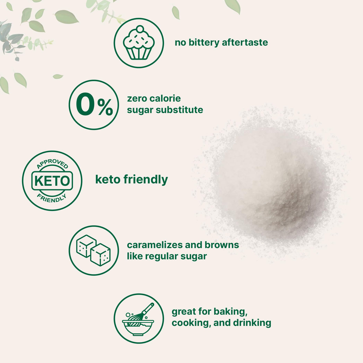 Micro Ingredients Allulose Sweetener – 3 lb (48 oz), Zero Calorie, Plant Based, No After Taste | Keto & Vegan Friendly