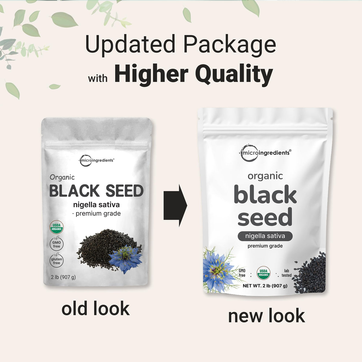 Organic Black Cumin Seeds (Nigella Sativa) 2lb Bulk | Micro Ingredients