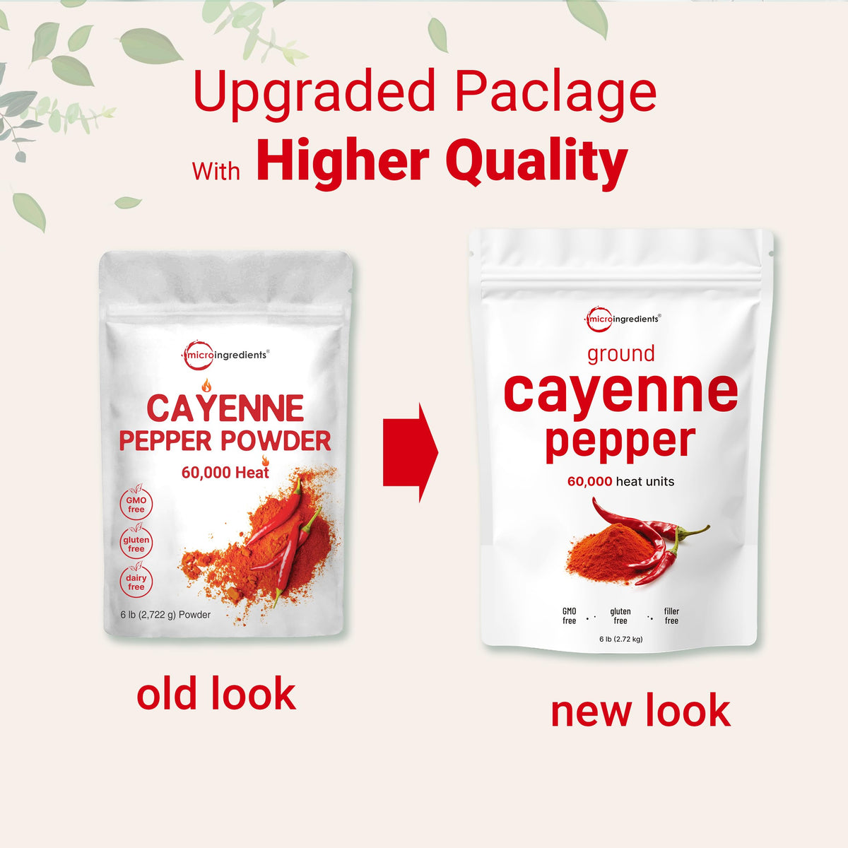 Micro Ingredients Ground Cayenne Pepper Powder, 6lbs – Bulk, Additive-Free, 60,000 SHU