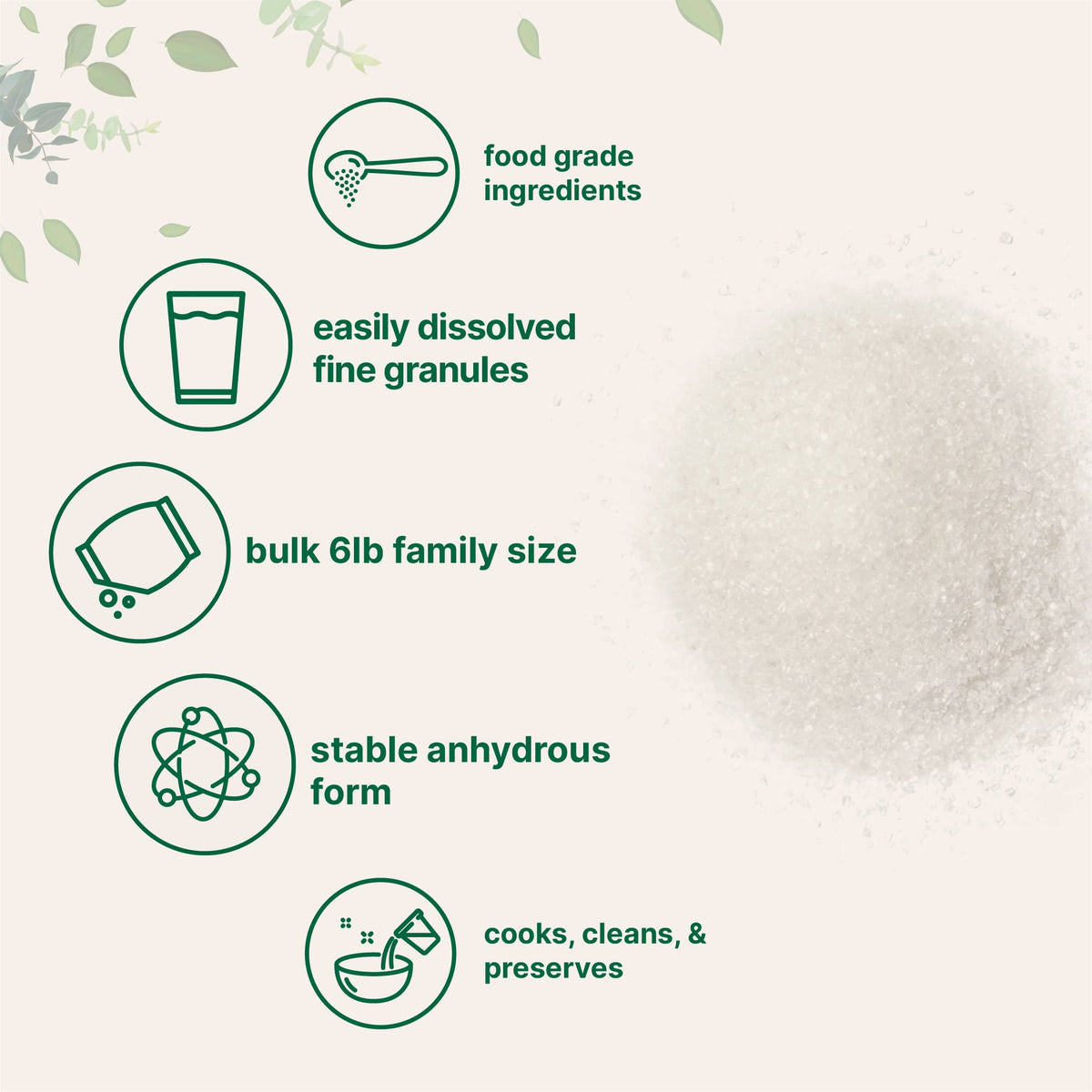 Micro Ingredients Citric Acid 6 lb – Food Grade, Anhydrous, Multi-Use