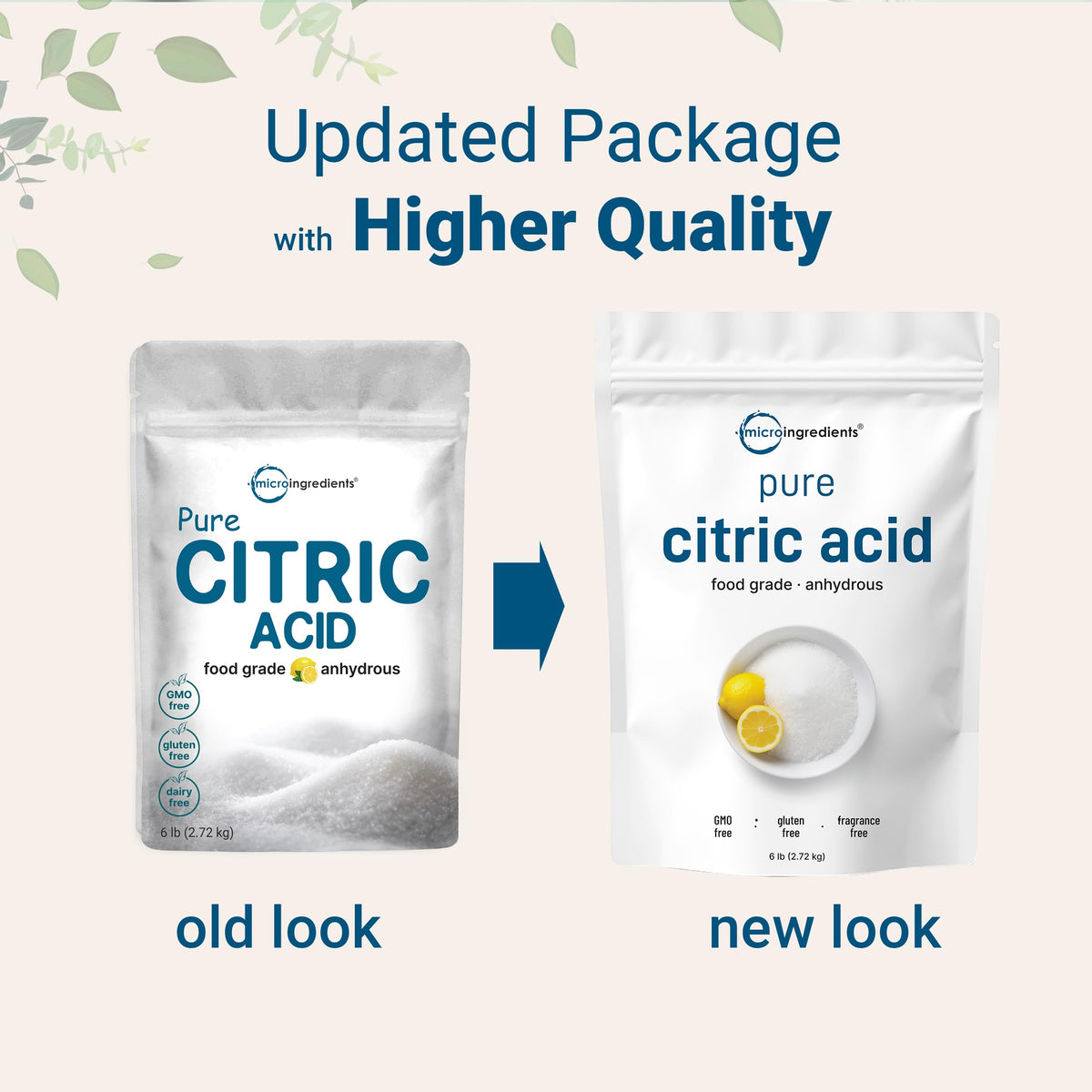 Micro Ingredients Citric Acid 6 lb – Food Grade, Anhydrous, Multi-Use