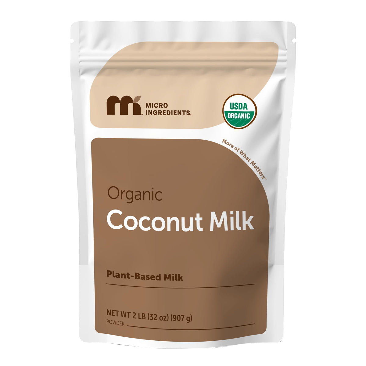 Micro Ingredients Organic Coconut Milk Powder 2 lb | Plant-Based Creamer for Coffee, Tea & Smoothies | Non-GMO, Gluten-Free, Keto & Paleo