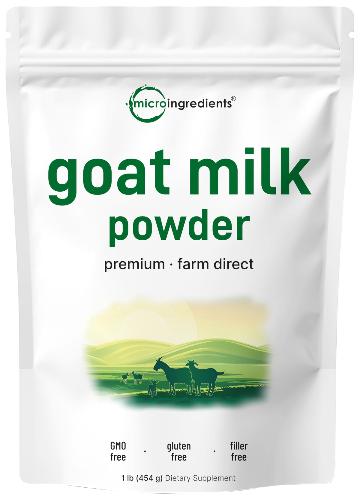 Micro Ingredients Goat Milk Powder – Grass-Fed Australian, 1 Lb | Non-GMO, Gluten-Free
