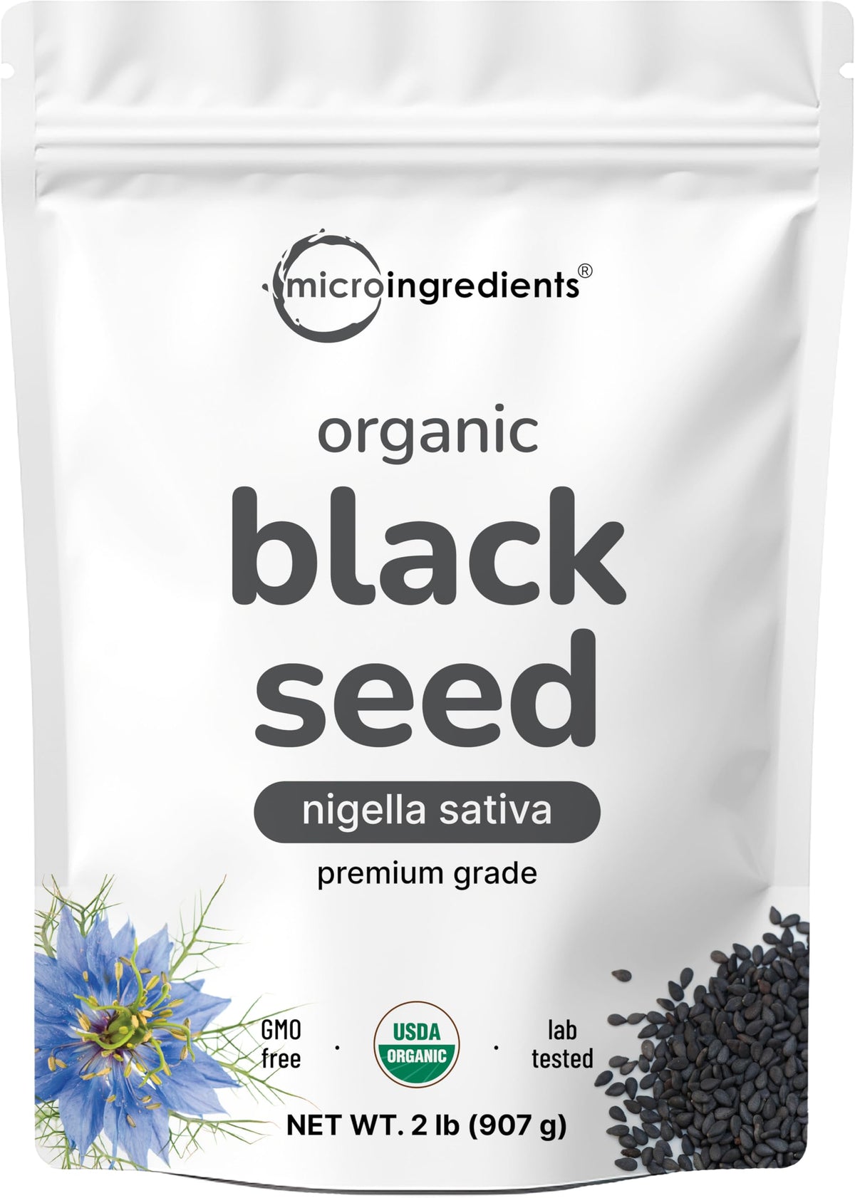 Organic Black Cumin Seeds (Nigella Sativa) 2lb Bulk | Micro Ingredients