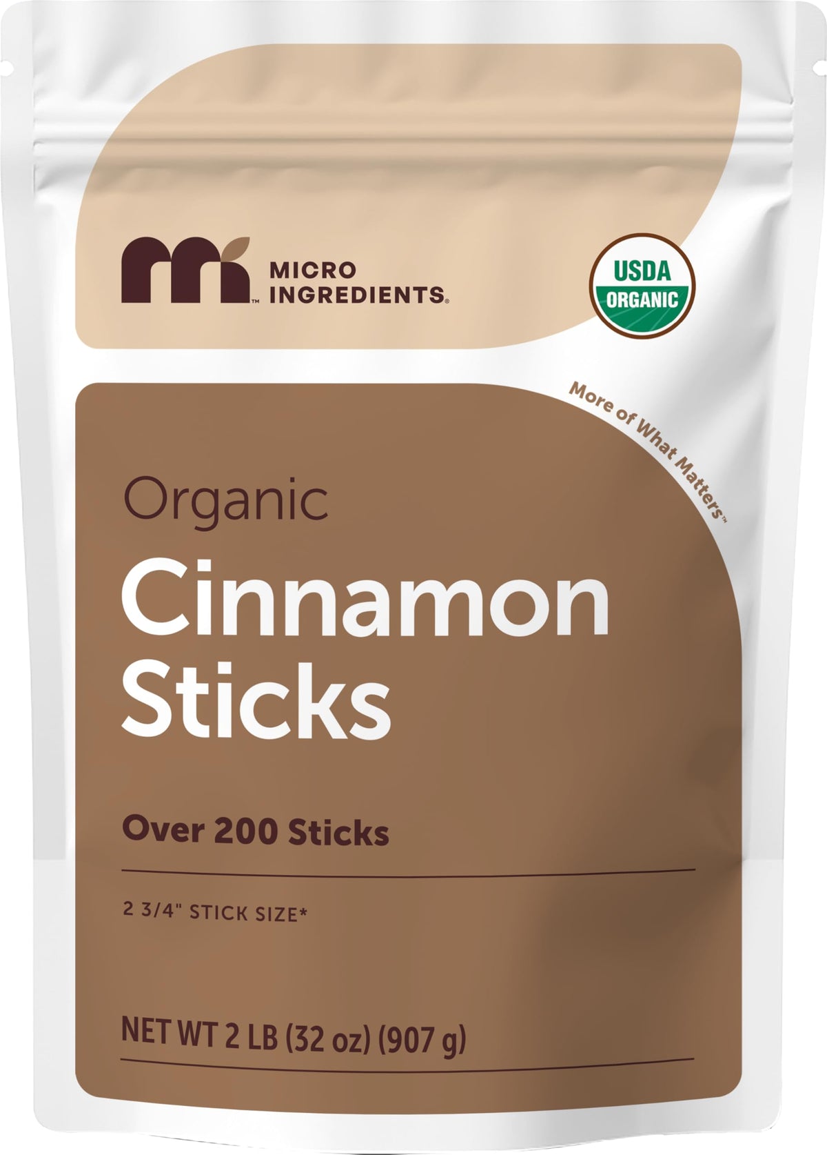 Micro Ingredients Organic Cinnamon Sticks Bulk 2lb – Whole, Non-GMO & Vegan