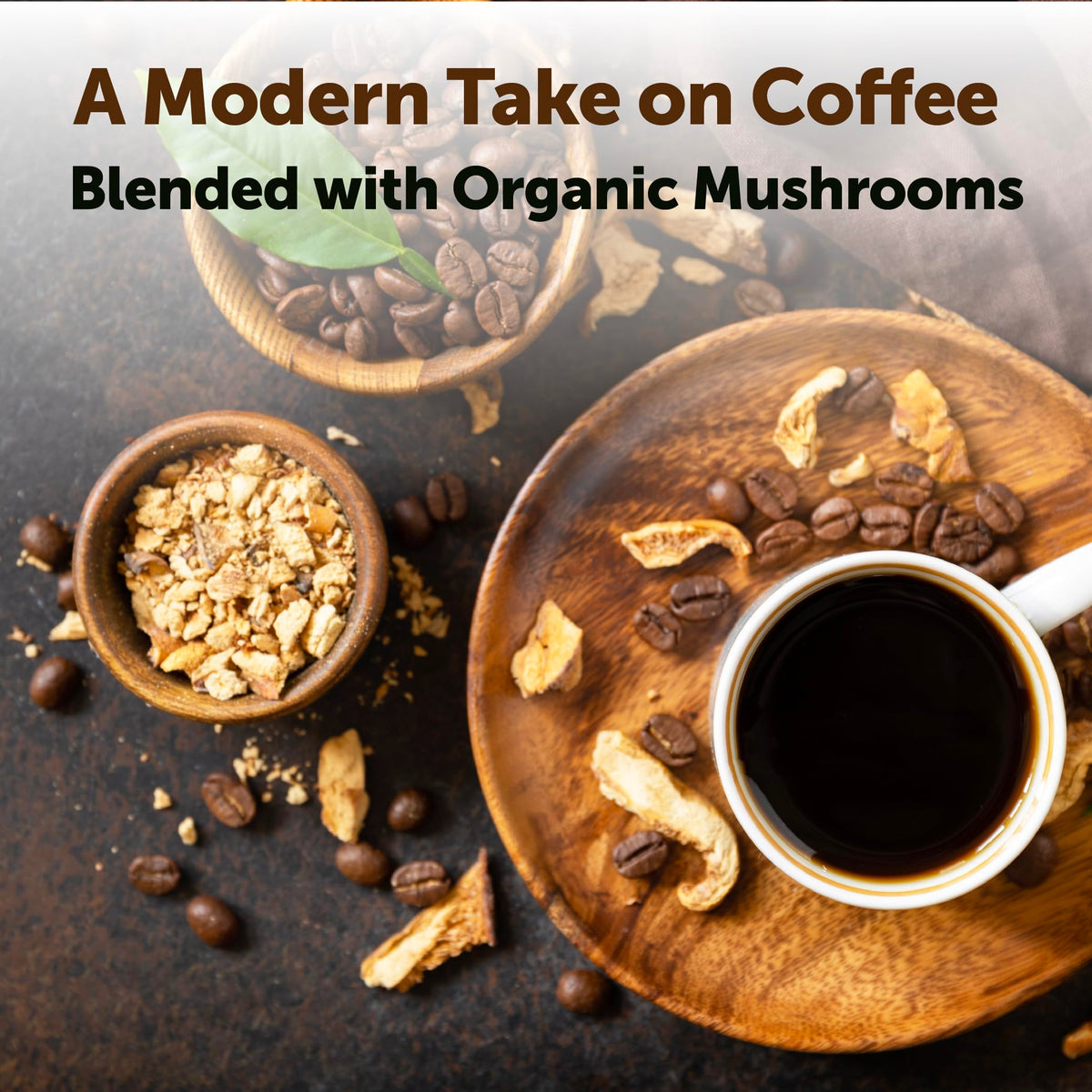 Micro Ingredients Organic Instant Mushroom Coffee, 14 oz – Medium Roast Arabica with 10 Mushrooms (Lion’s Mane, Reishi) | Gluten/Dairy/Soy/Tree Nut Free