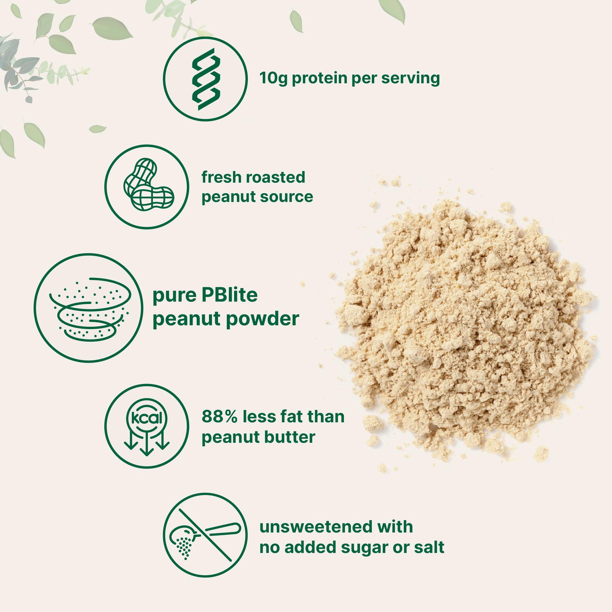 Pure PB Peanut Butter Powder 4lbs Bulk – 10g Protein, 88% Less Fat | Non-GMO | Micro Ingredients
