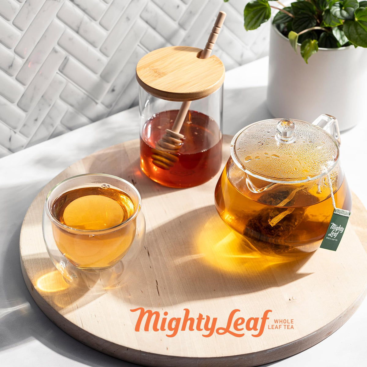 Mighty Leaf Chamomile Citrus Herbal Tea – Caffeine-Free, 100 Pouches for Relaxation