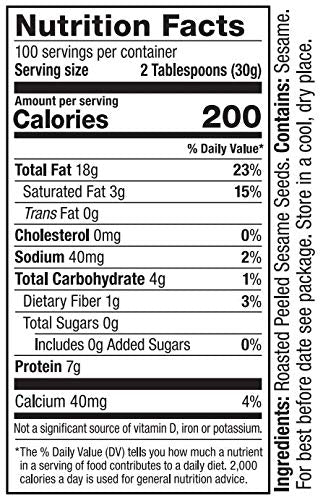 Mighty Sesame Co. Classic Tahini – 6.6 lb Bulk, 100% Pure Ethiopian Sesame