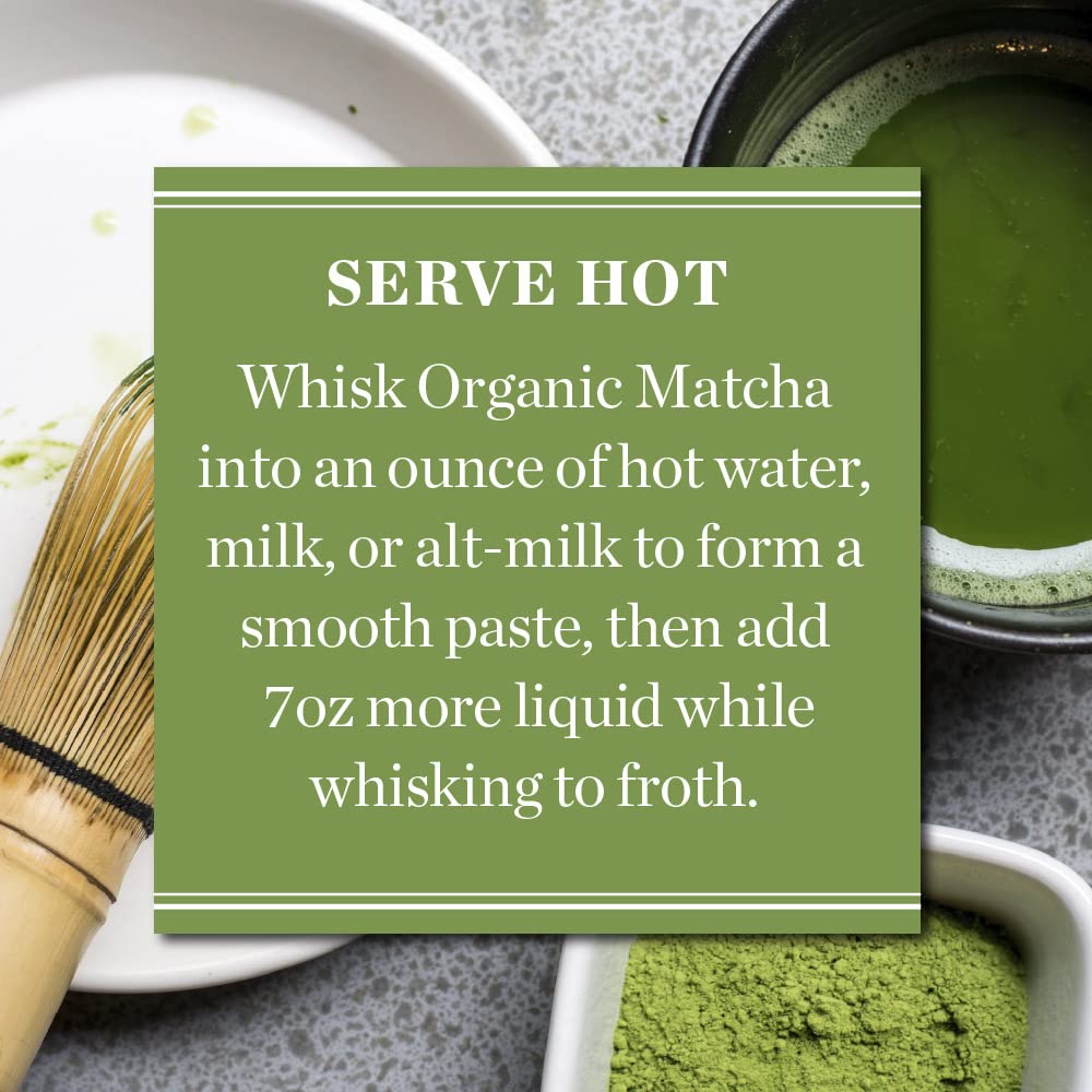 Mighty Leaf Organic Matcha Green Tea Powder - 3 oz Bag | 100% Japanese Matcha, Unsweetened