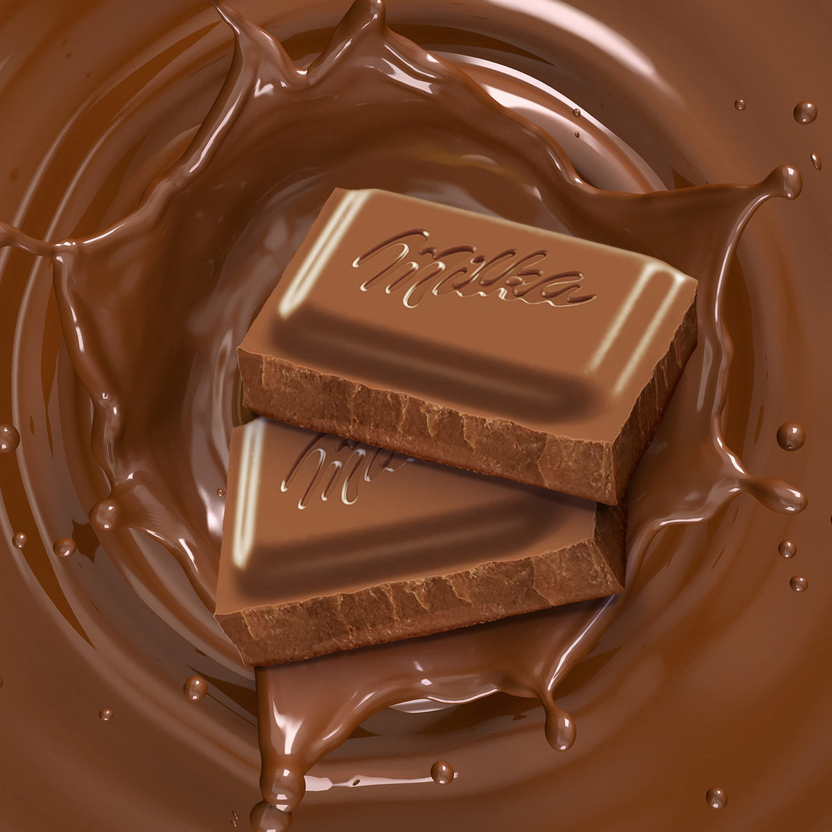 Milka Alpine Milk & Wholenut Hazelnut Chocolate Bars – 10 Bars, 3.52 oz Each