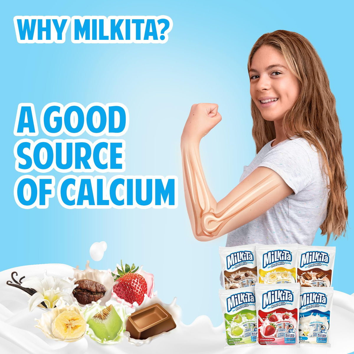 Milkita Creamy Assorted Milk Candy – Low-Sugar Real Milk, Gluten-Free