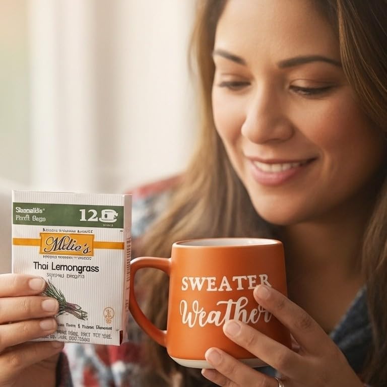 Millie's Thai Lemongrass Sipping Broth – 72 Bags, Vegan, Keto, Gluten Free | 6-Pack Gift Box