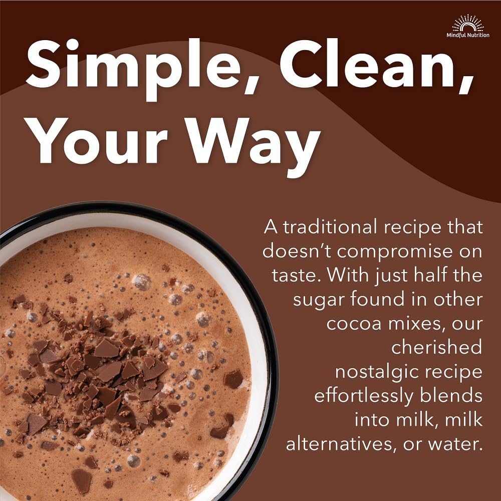 Mindful Nutrition Grandmas Organic Hot Chocolate Mix (Original) – 70 Cal, 0g Fat