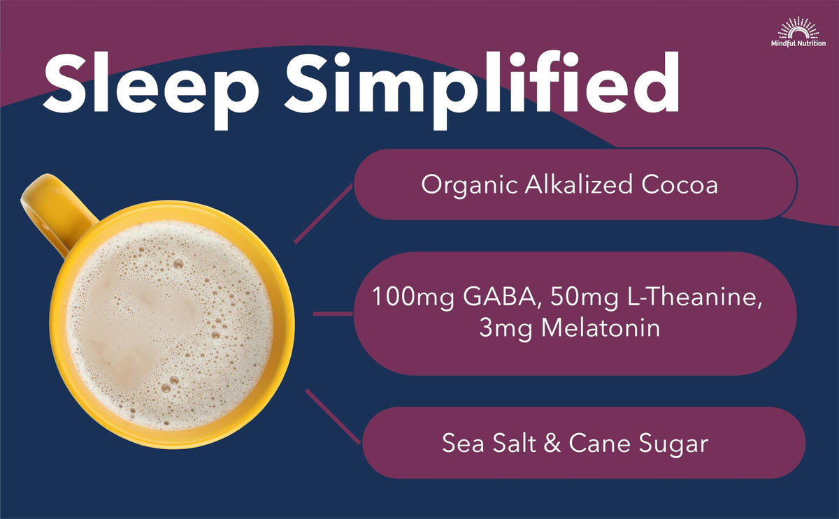 Mindful Evening Peppermint Cocoa Mix with Melatonin 3mg | Sleep Support by Mindful Nutrition