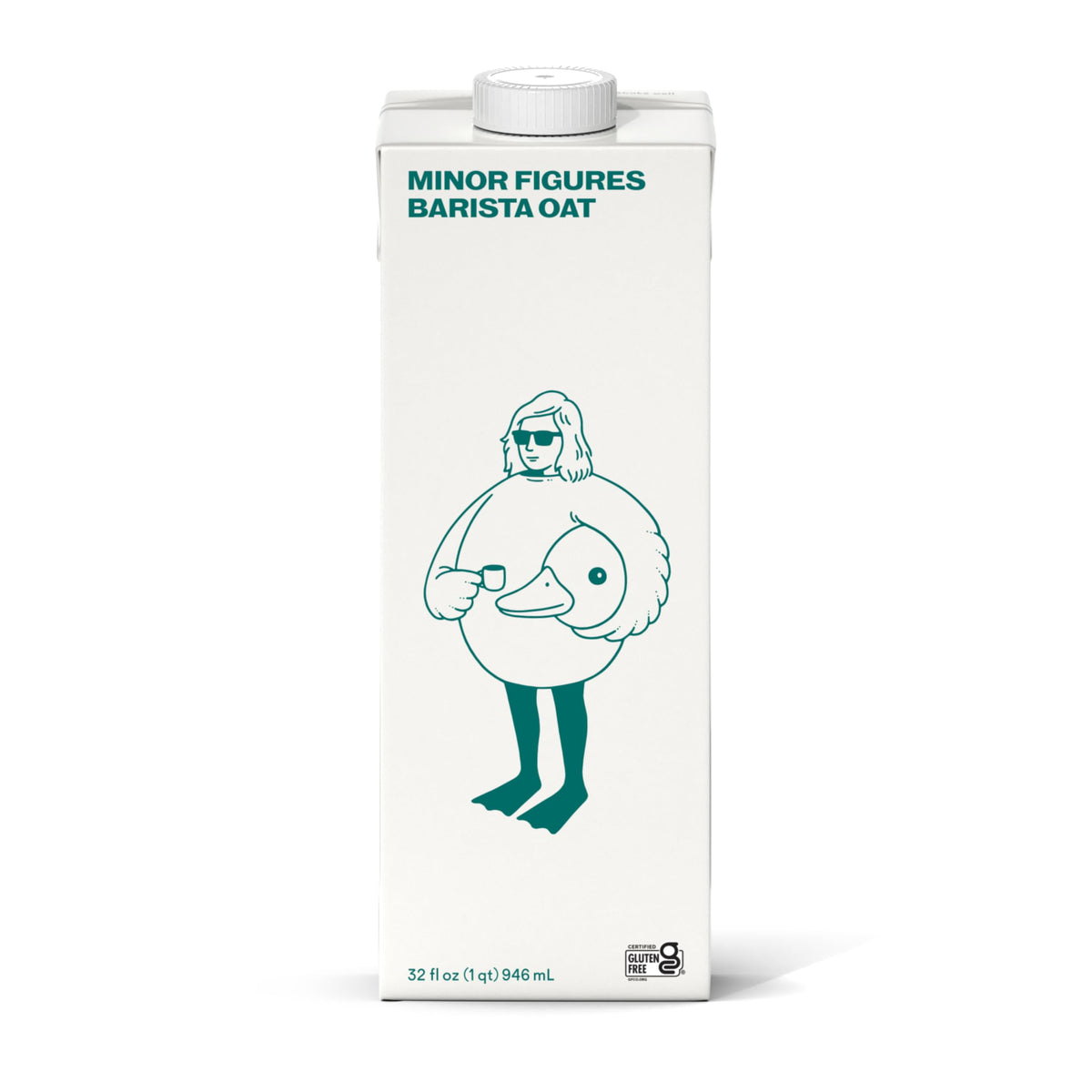 Minor Figures Barista Oat Milk – Unsweetened, Shelf-Stable, 32 oz (6-Pack) | Plant-Based & Non-GMO