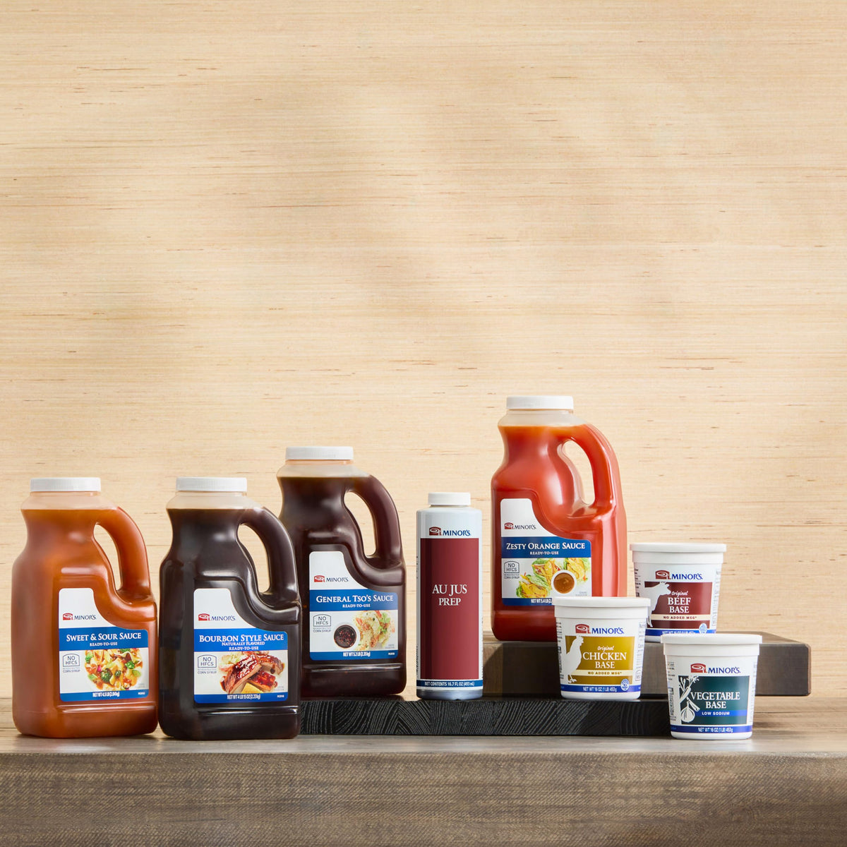 MINOR'S Bourbon Style BBQ Sauce – Lightly Spicy & Sweet, 4 lb Jug