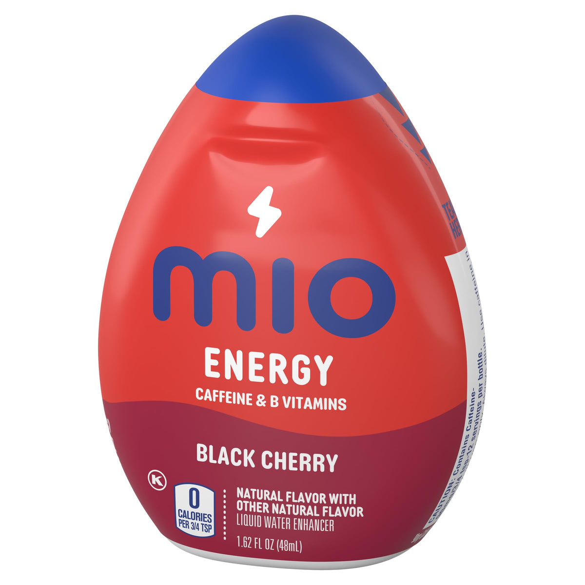 MiO Energy Black Cherry Liquid Water Enhancer – 12 Pack, 1.62 oz Bottles