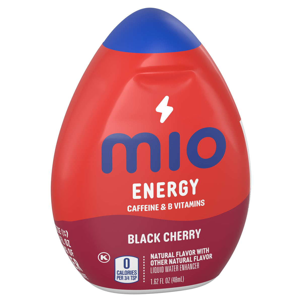MiO Energy Black Cherry Liquid Water Enhancer – 12 Pack, 1.62 oz Bottles