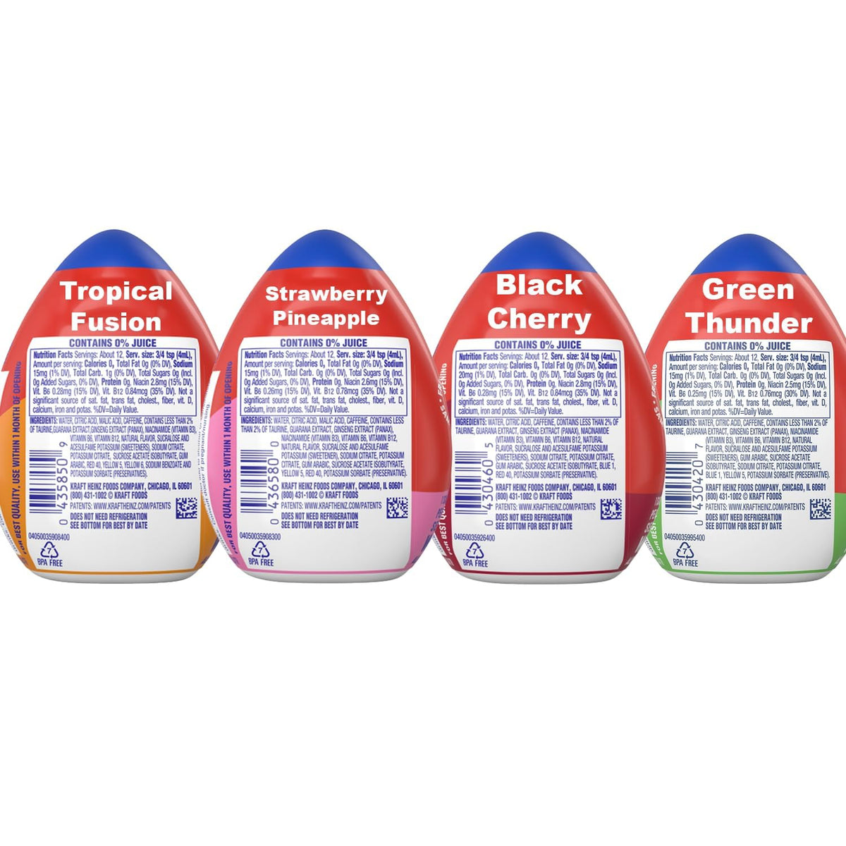 Mio Energy Water Enhancer Variety Pack – 4 Flavors, Zero Sugar, Caffeine + B-Vitamins (1.62 fl oz bottles)