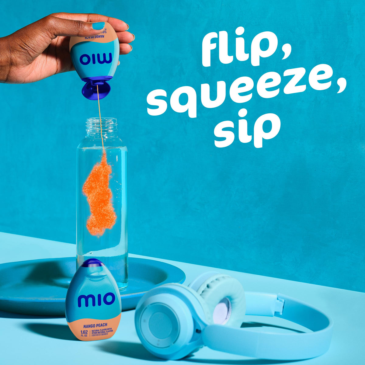 MiO Mango Peach Liquid Water Enhancer – 6-Pack, 1.62 oz Each | Sugar-Free, Zero-Calorie Flavor Boost