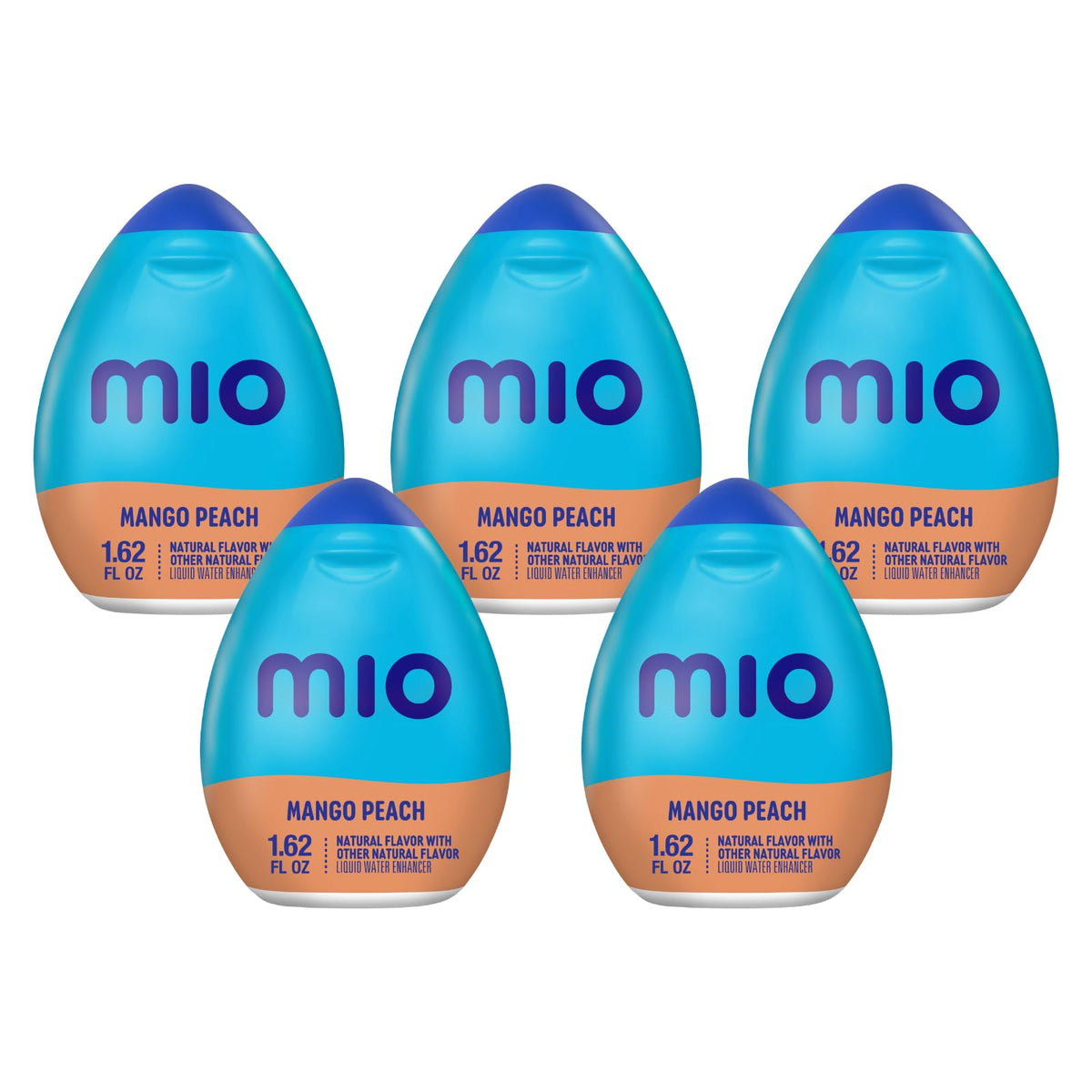 Mio Mango Peach Liquid Water Enhancer - Sugar Free, 1.62 oz (Pack of 5)