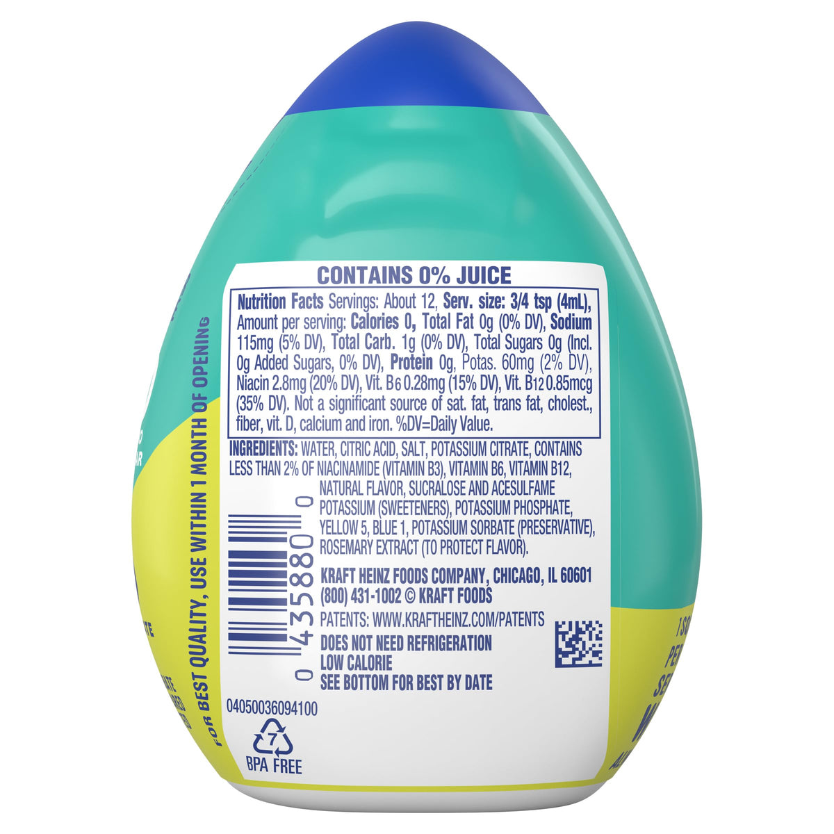 Mio Sport Lemon Lime Liquid Water Enhancer — 12-Pack (1.62 oz each)