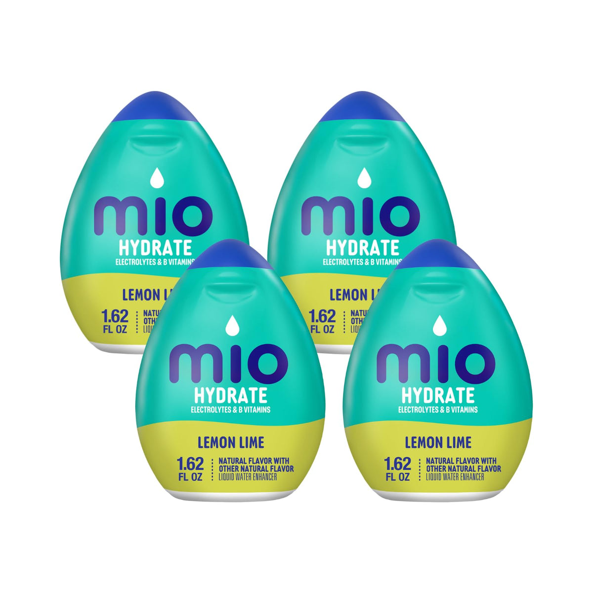 Mio Sport Lemon Lime Liquid Water Enhancer – Zero-Calorie Electrolytes & B Vitamins (Pack of 4)