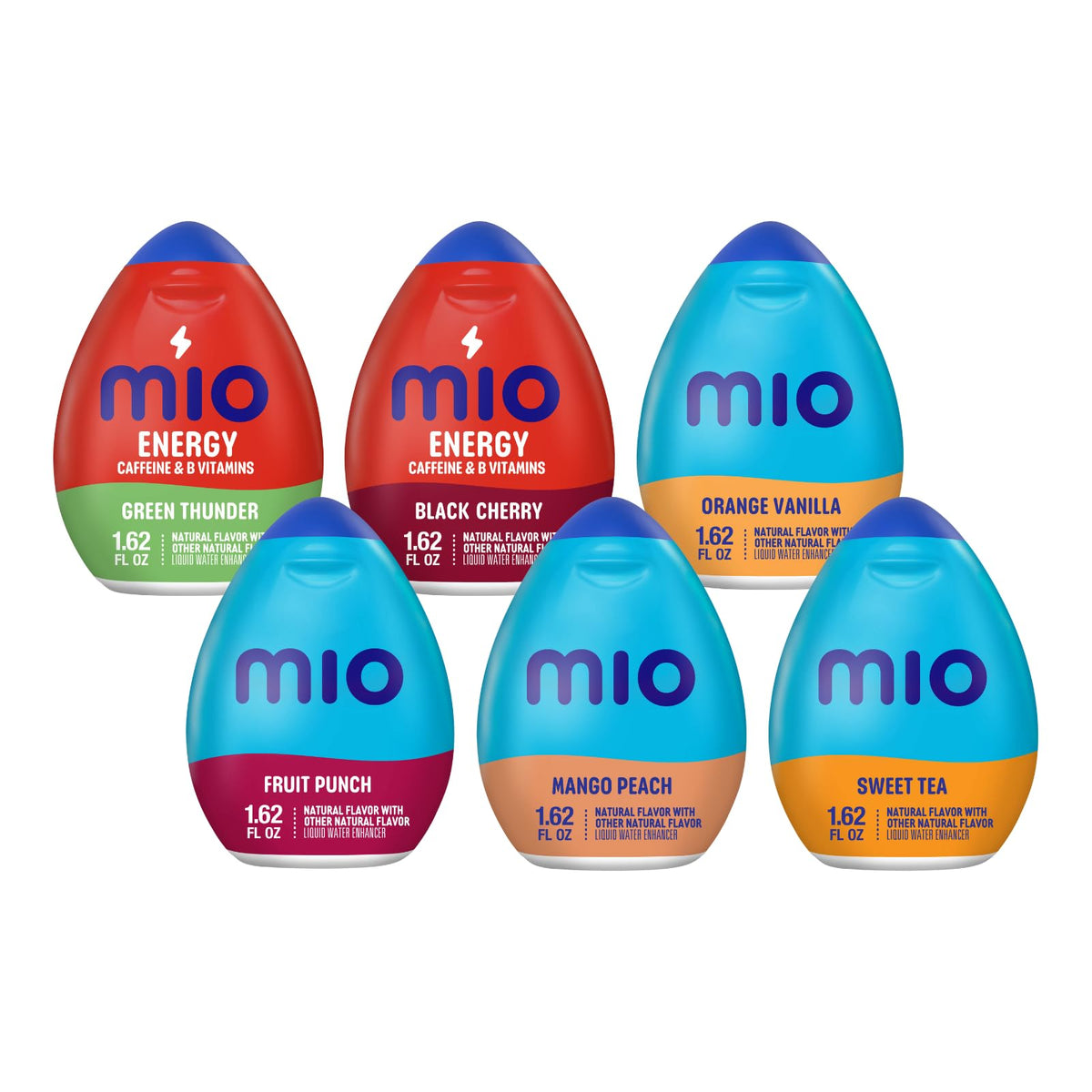 Mio Water Enhancement Variety Pack – 6 Flavors, Sugar-Free, 24 Servings Per Bottle