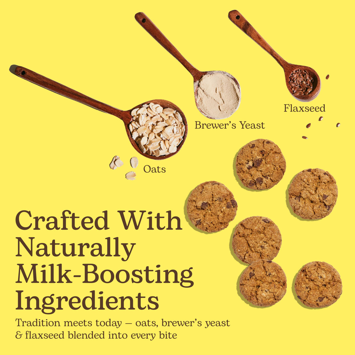 Miracle Mama Milkookies – Lactation Cookies with Oats, Flaxseed & Brewers Yeast (Pack of 2, 8 oz)