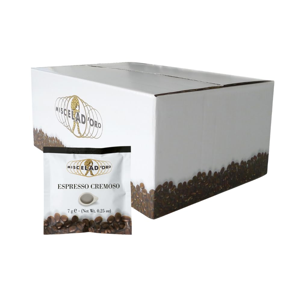 Miscela D'Oro Cremoso E.S.E. Pods – Single Shot Espresso, 150 Pack