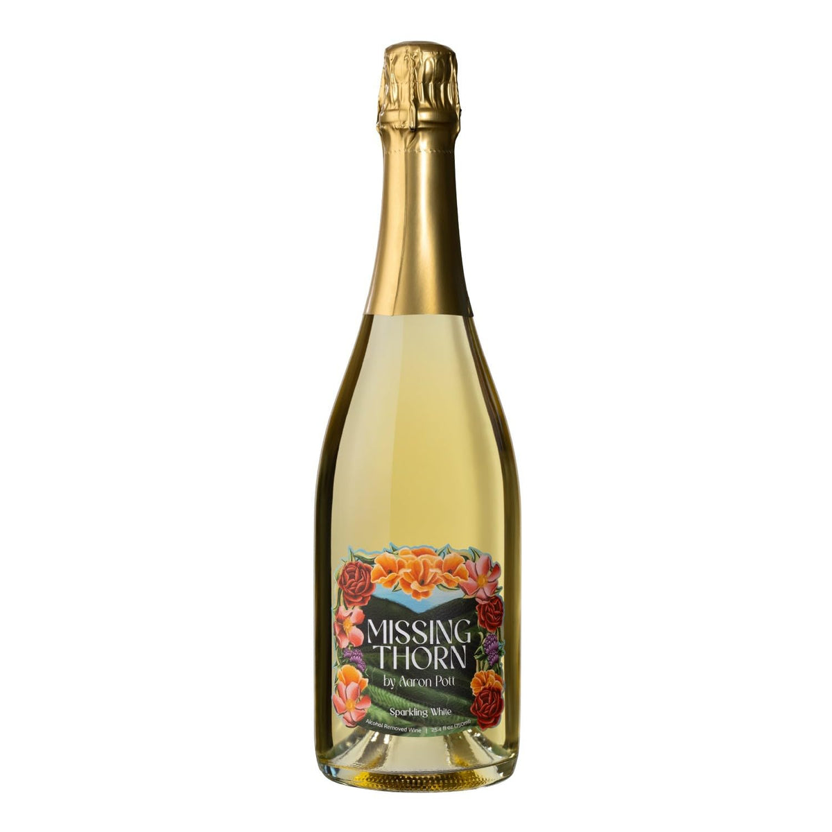 Missing Thorn Sparkling White NA Riesling by Aaron Pott — 15 Cal/5oz, Vegan, Gluten-Free