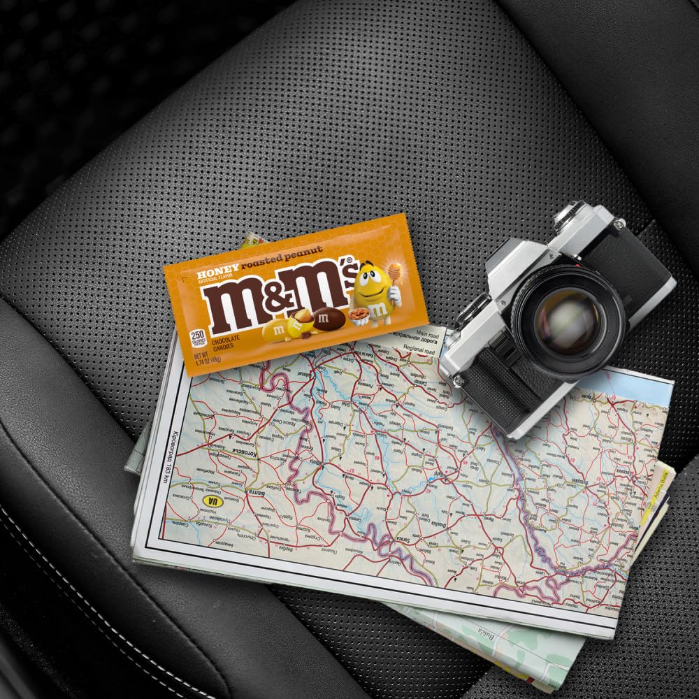 M&M'S Honey Roasted Peanut Milk Chocolate Candy — 1.74 oz Full-Size Pack