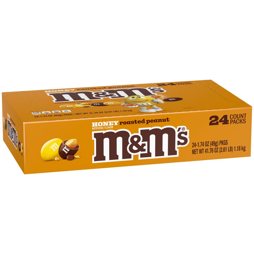 M&M'S Honey Roasted Peanut Milk Chocolate Candy — 1.74 oz Full-Size Pack