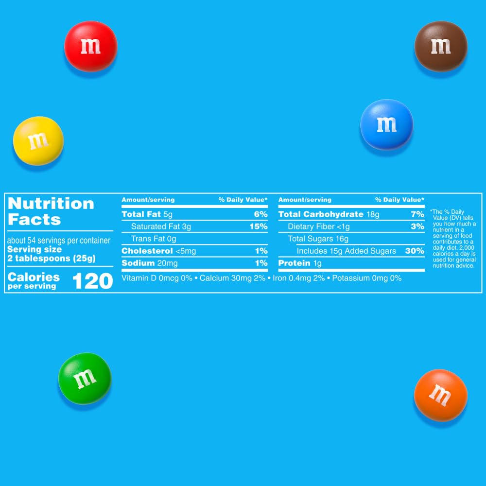 M&M'S MINIS Milk Chocolate Candy — 3 lb Bulk Bag for Baking & Decorating | M&M'S