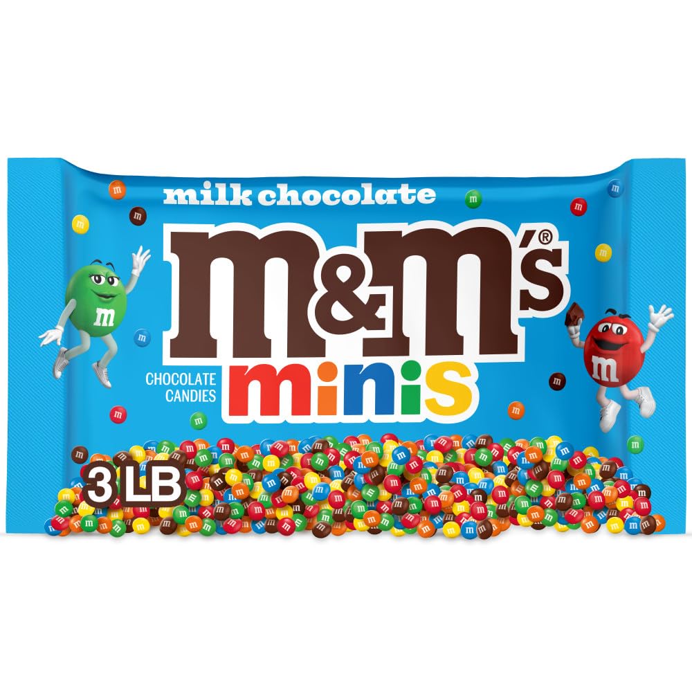 M&M'S MINIS Milk Chocolate Candy — 3 lb Bulk Bag for Baking & Decorating | M&M'S