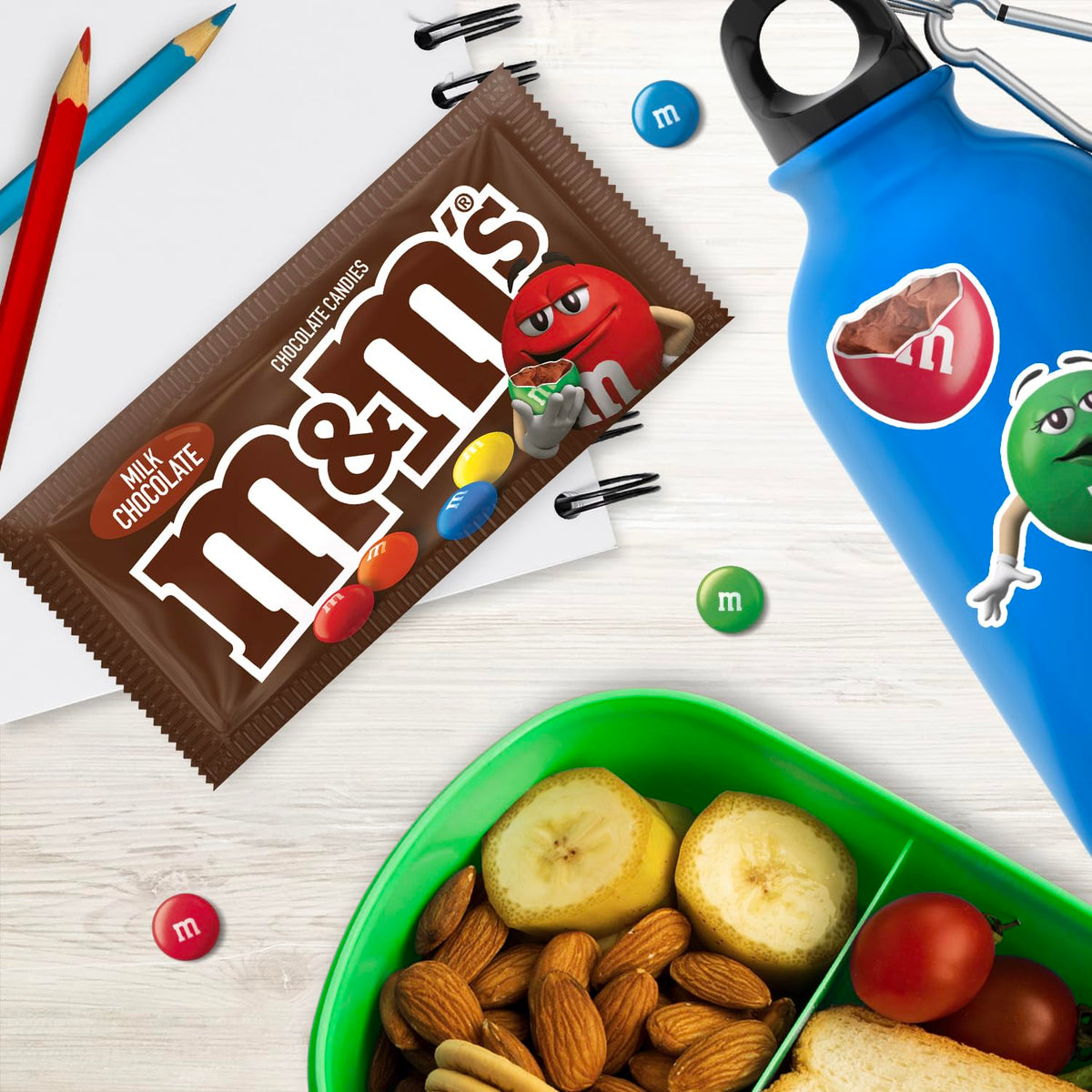 M&M'S Milk Chocolate Candy Bulk – 36 Bags (1.69 oz Each)