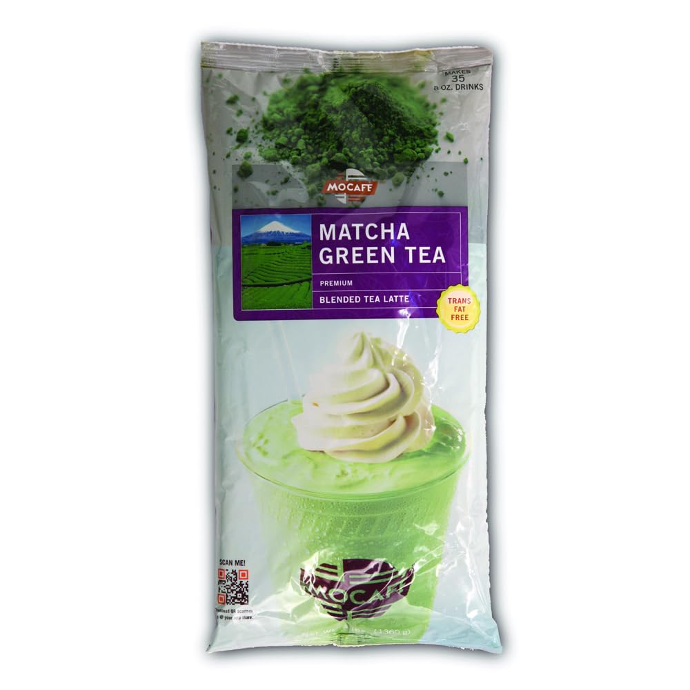 Mocafe Matcha Green Tea Latte, 3 Pound Bag – Case of 4 | MOCAFÉ