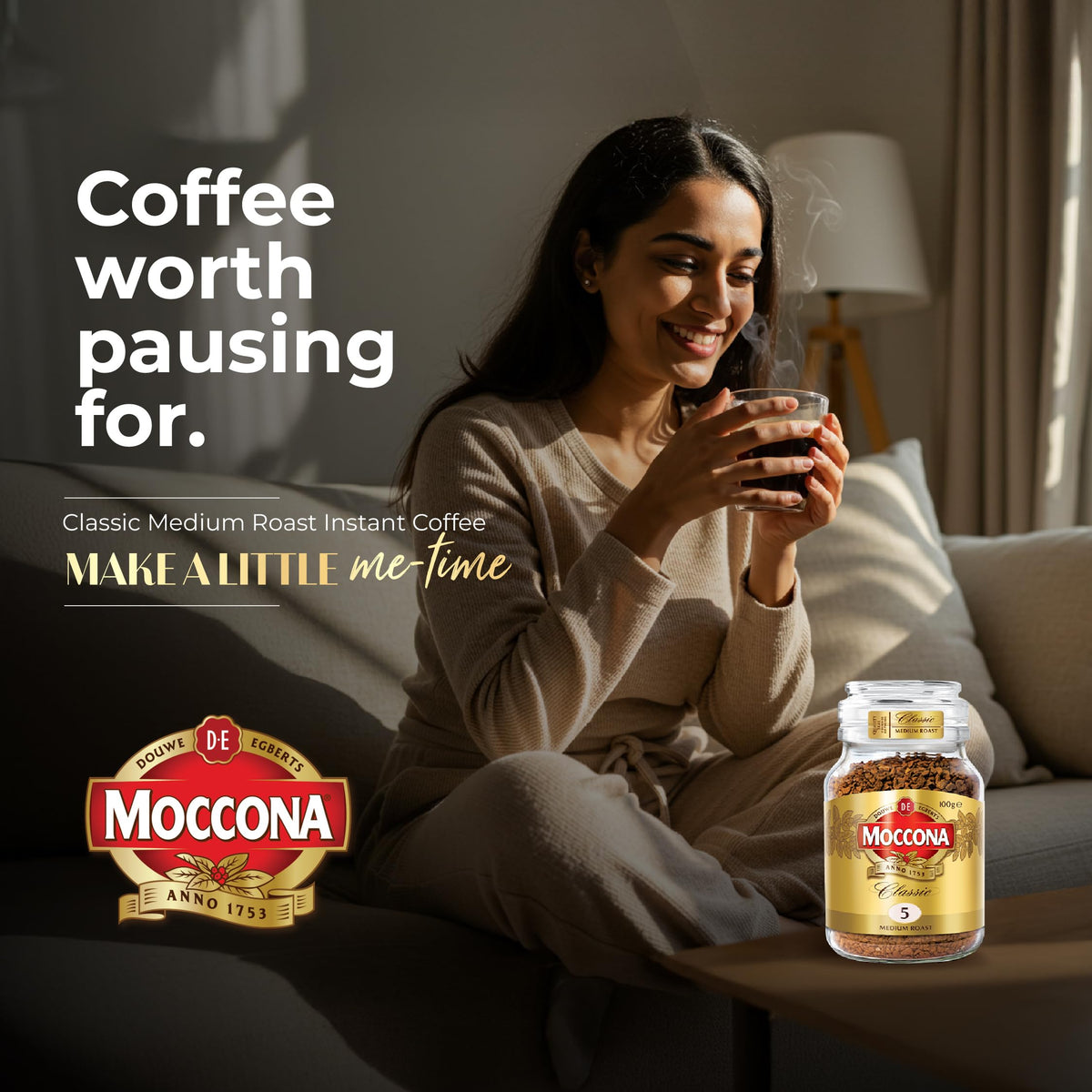 Moccona Coffee 100g Freeze-Dried Medium Roast — Instant Coffee