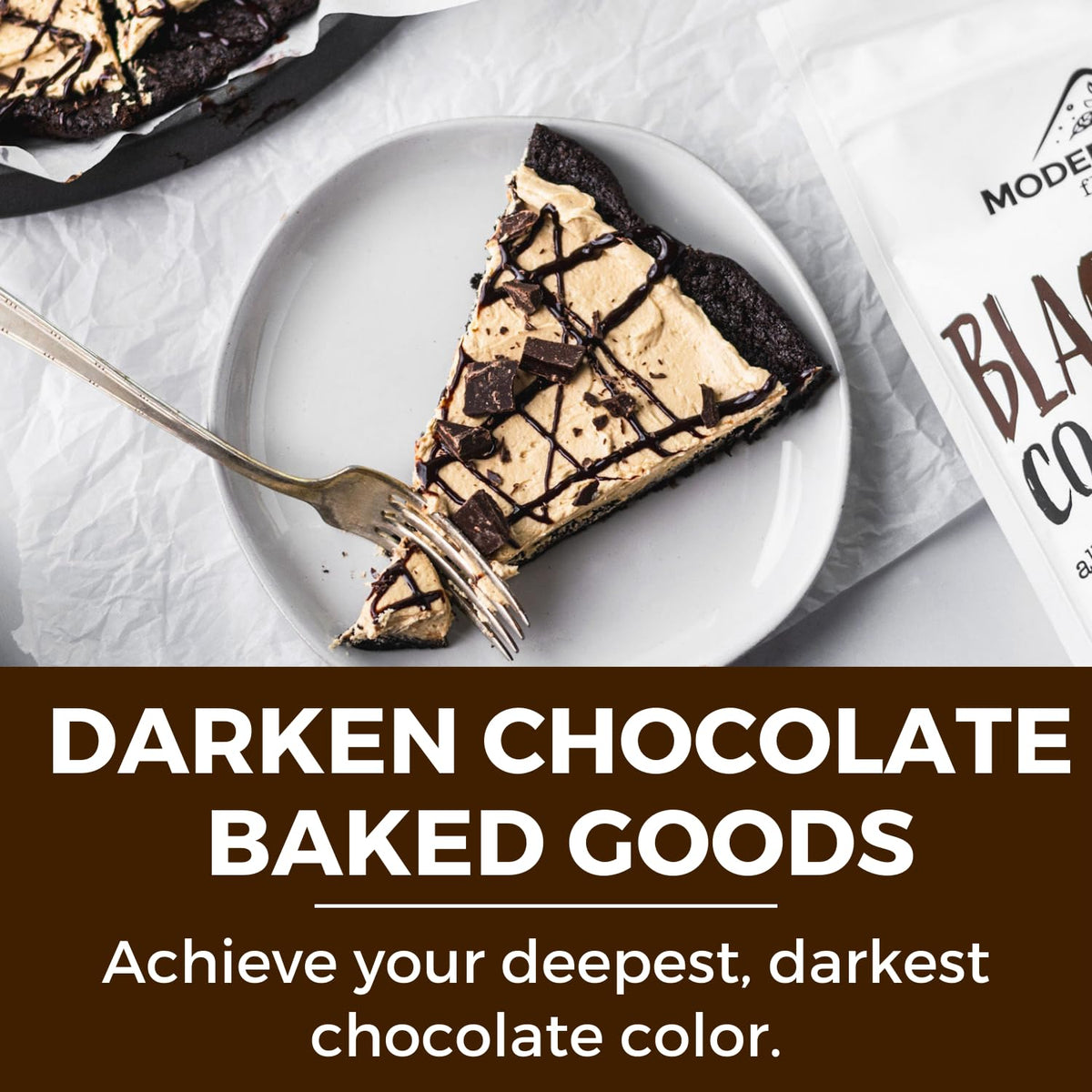 MODERN MOUNTAIN Black Cocoa Powder (1 lb) – Unsweetened, Dutch-Processed, Fair Trade