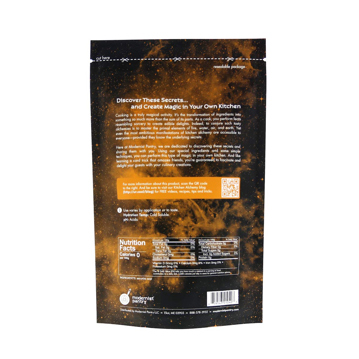 Pure Ascorbic Acid E300 – Non-GMO, Gluten-Free, OU Kosher | Modernist Pantry 400g
