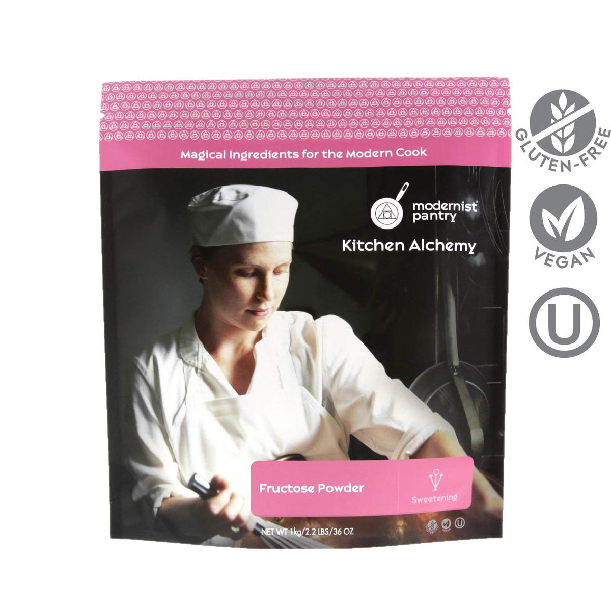 Modernist Pantry Pure Fructose Granulated Powder – Vegan, Gluten-Free, OU Kosher Pareve, 1 kg