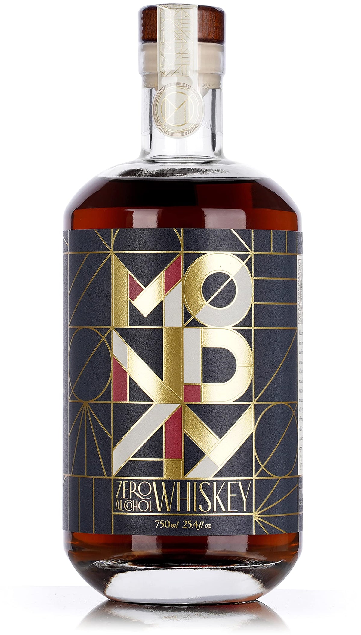 MONDAY Zero Alcohol Whiskey – Non-Alcoholic Spirit for Classic Cocktails | 0 Carbs, 0 Sugar, 0 Calories – 750ml