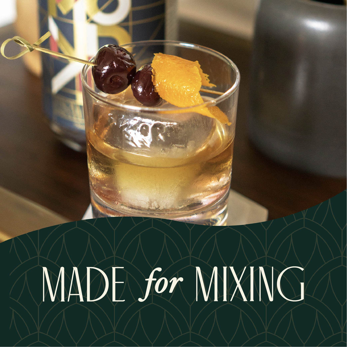 MONDAY Zero Alcohol Whiskey – Non-Alcoholic Spirit for Classic Cocktails | 0 Carbs, 0 Sugar, 0 Calories – 750ml